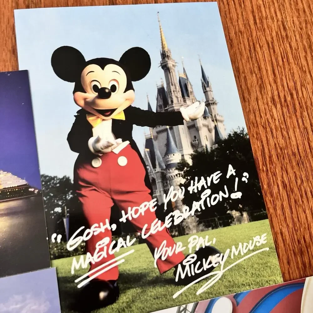 Lot of 6 Disney Cruise Line Traveling Post Cards Mickey Minnie Mouse DCL